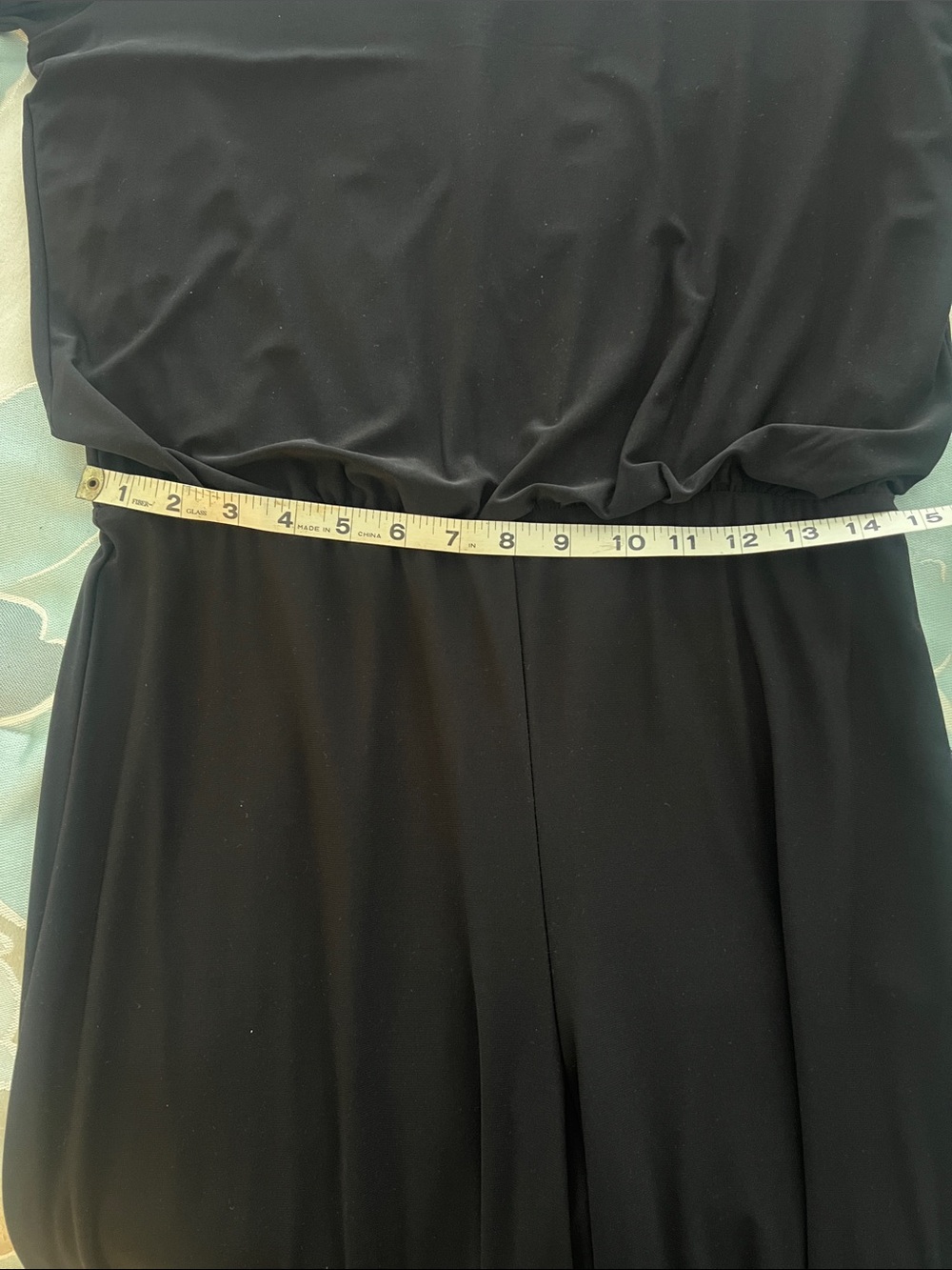MSK Black Long-Sleeve Jumpsuit with Silver sparkle Accent Trim - Picture 7 of 8